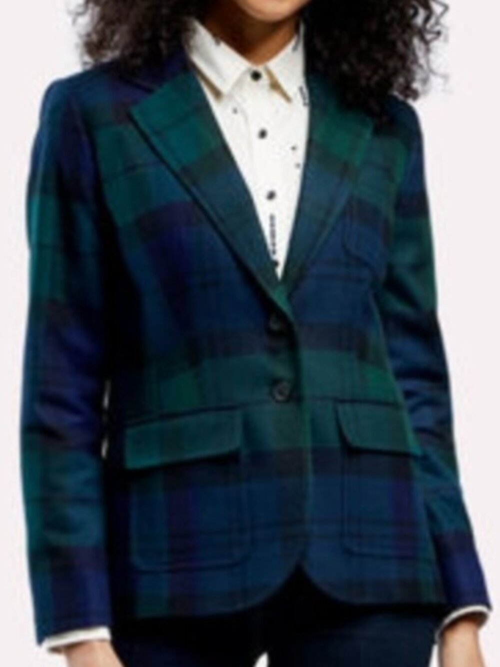 NEW! PENDLETON PLUS BLACKWATCH PLAID BLAZER JACKET 100% VIRGIN WOOL sz 20W